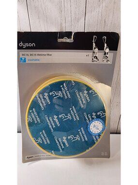 DYSON vacuum D14 D15 LIFETIME WASHABLE BLUE GOLD FILTER GENUINE REPLACEMENT PART